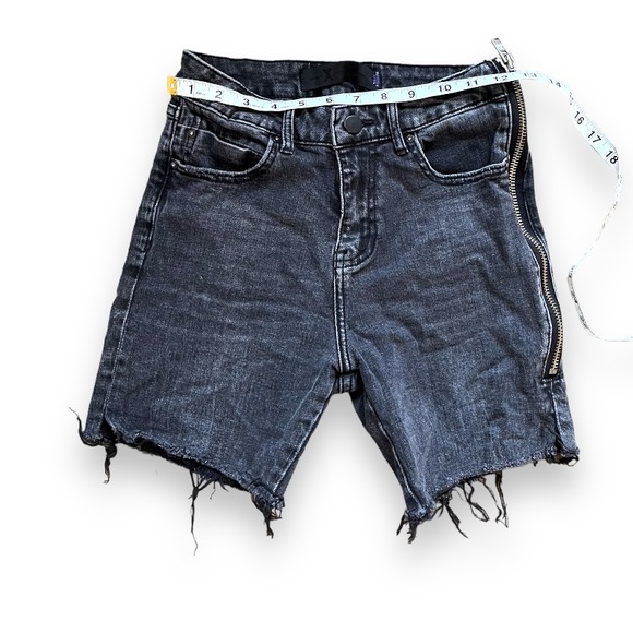 Alexander wang Womens jean side zip distressed shorts size 23/24 - Picture 1 of 6